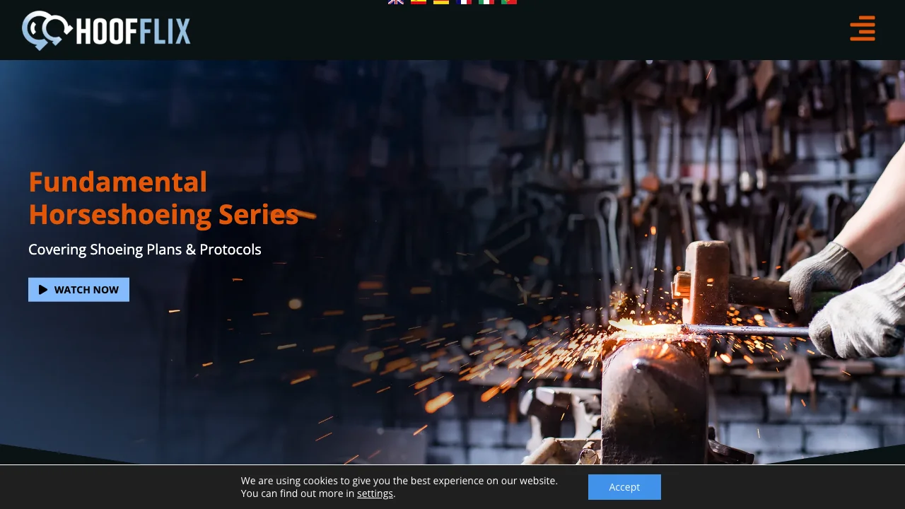 Hoofflix website